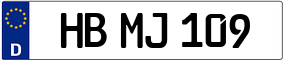 Trailer License Plate